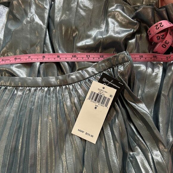 Ralph-lauren Women's Blue and Silver Skirt - Picture 5 of 7